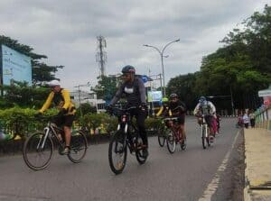 Gowes Bersama Kepala BNN Provinsi Kalsel dalam rangka Sehat,Bahagia,Bebas Narkoba